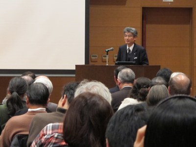 平野総長による挨拶